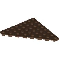 Lego destička 8x8 roh uříznutý, hnědá (4157210)